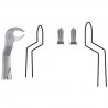 Fórceps extracción fig 89 para terceros molares inferiores  derecha