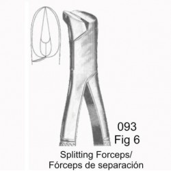 Fórceps extracción fig 6 para separación