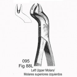 Fórceps de extracción fig. 88L para molares superiores izquierdo