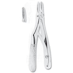 Fórceps de extracción para niños incisivo superiores Fig 137