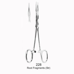 Pinza para extracción de fragmentos recta