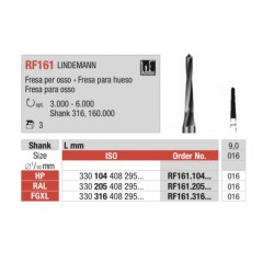 RF161LINDEMANN Fresa de acero quirúrgica  para cirugía de hueso