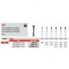 806-FG Fresa diamantada cono invertido grano medio con extension