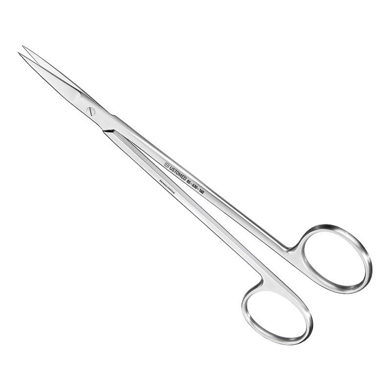 KELLY, tijeras para sutura y encías, 16 cm, rectas