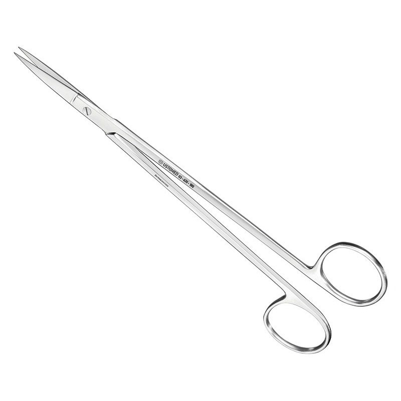 KELLY, tijeras para sutura y encías, 18 cm, rectas