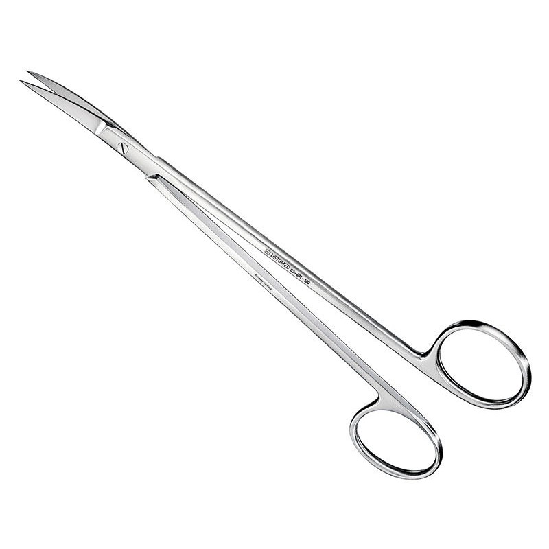 KELLY, tijeras para sutura y encías, 18 cm, curvadas