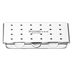 Caja esterilizadora de agujas y brocas, perf.USTOMED