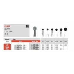 C141A-RAL Fresa quirÃºrgica en forma de bola corte con un efectivo tallar preparaciÃ³n con bajo nivel de vibraciones