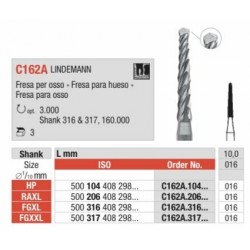 C162A-FGXXL LINDEMANN Fresa quirÃºrgica super larga para hueso