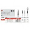 G851-FG Fresa diamantada grano grueso en forma de cono con punta inactiva