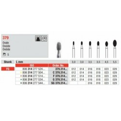 SG379-FG Fresa diamantada grano super   grueso   con forma ovalada