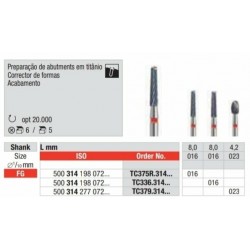 TC375R-FG Fresa para el acabado intraoral de aditamientos de titanio