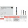 TC379G-FG Fresa para desbaste y tallado  intraoral de aditamientos de titanio forma balon