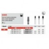 copy of F845KR FG Fresa diamantada grano fino en forma de cono con canto redondeado