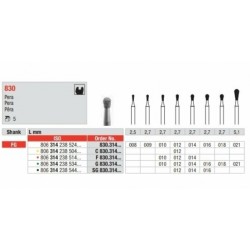copy of F830-FG Fresa diamantada grano fino en forma de pera
