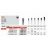 830L-025-FG Fresa diamantada grano medio forma pera larga
