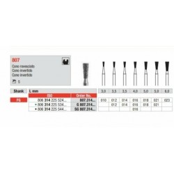 807-FG Fresa diamantada cono invertido larga grano medio