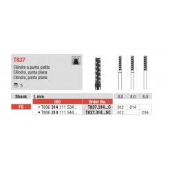 TSC837-FG Fresa diamante turbo en forma de cilindro punta plana